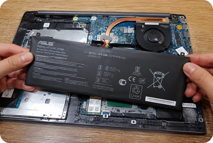 Замена аккумулятора asus