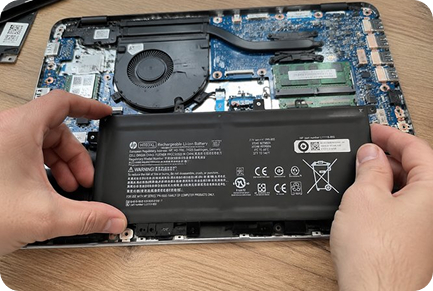 Замена аккумулятора hp