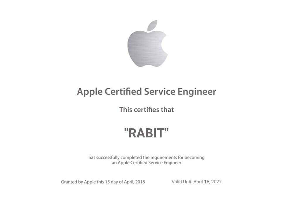 сертификат от Apple
